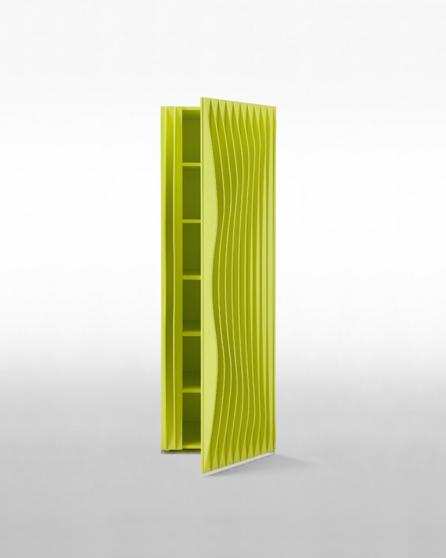 dizajnové šatníky honosne žltá farba zvýrazňujú dizajn