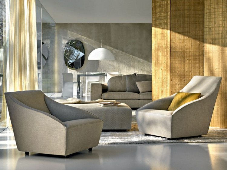 Látkové čalúnenie zariadi modernú obývaciu izbu