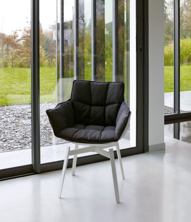 lusk stolička jedáleň bb taliansko čierny vankúš