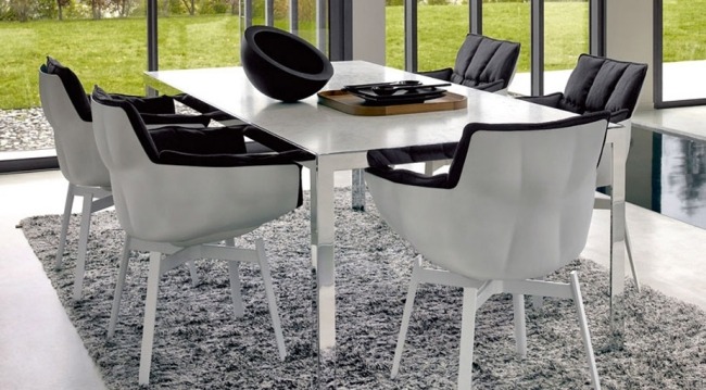 lusk stolička jedálenský stôl bb italia designer patrizia urquoila