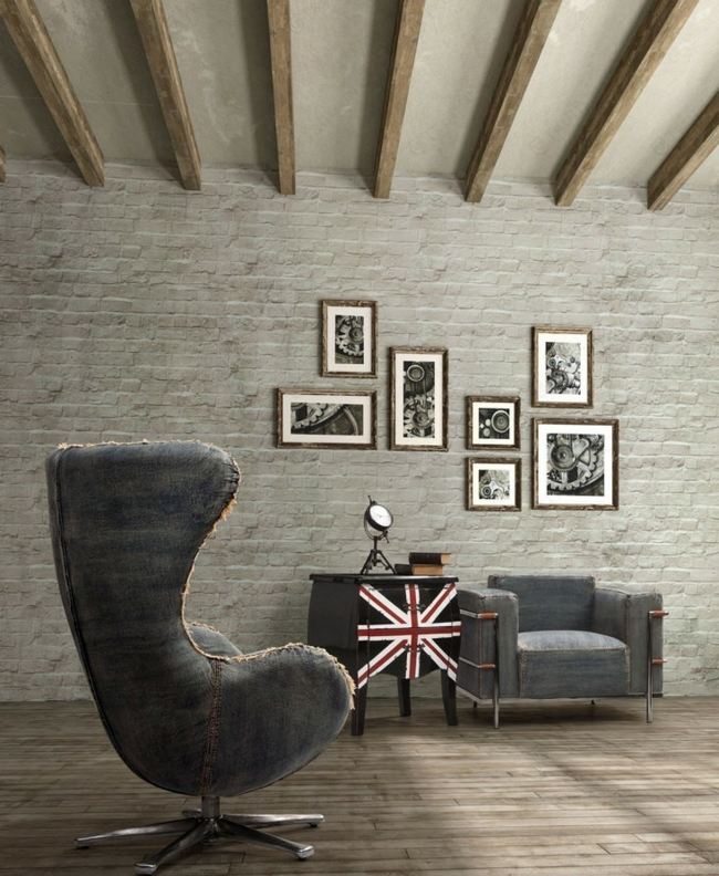 Kreslo fotogaléria drevená podlaha