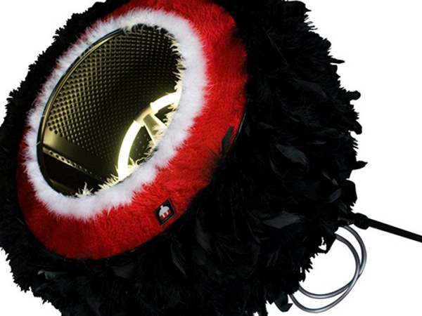 Kolekcia syntetických materiálov, štýlové stojacie lampy