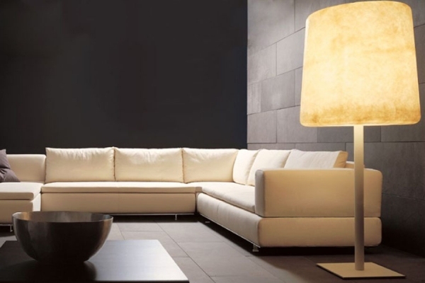 Deigner osvetlenie contardi béžový interiér Deigner osvetlenie by contardi béžovým interiérom