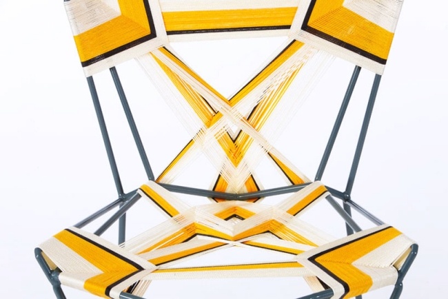 dizajnové stoličky COD rami tareef technológia tkania oceľový rám