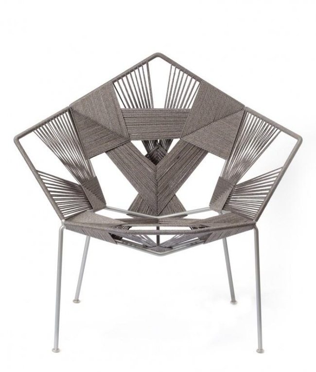 dizajnové stoličky CHSK béžová tradičné techniky tkania