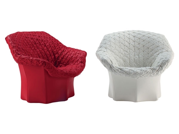 dizajnový nábytok s geometrickým vzorom od Benjamina Huberta