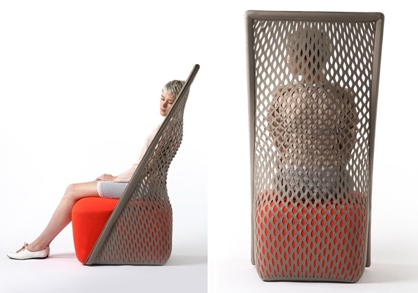 dizajnová stolička s funkciou hojdacej siete od Benjamina Huberta