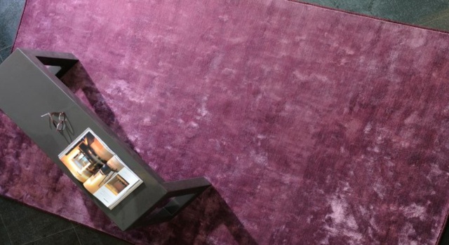 ružový koberec moderné štýlové bývanie trendy 2014 nápady farby