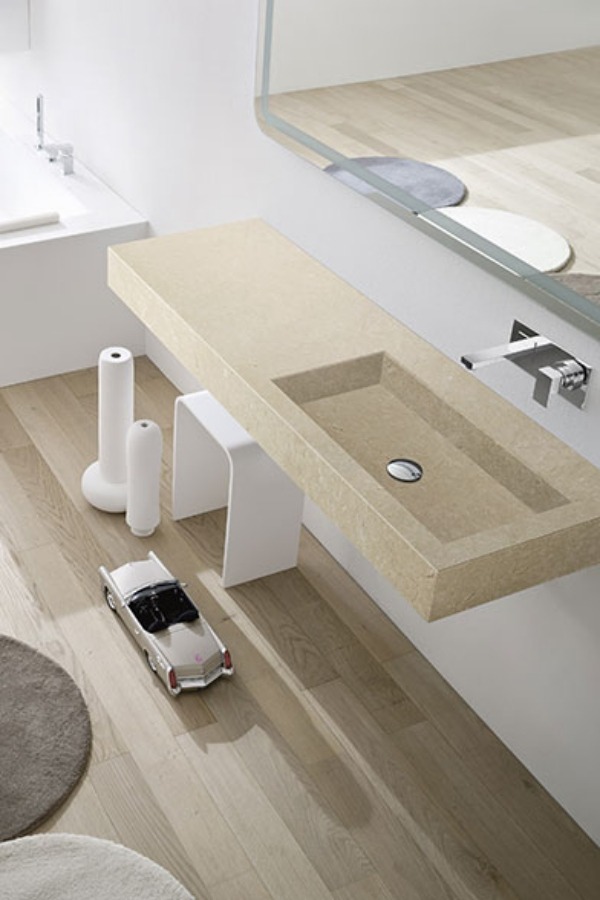 kolekcia unico umývadlo minimalizmus interiérový nábytok kúpeľňa