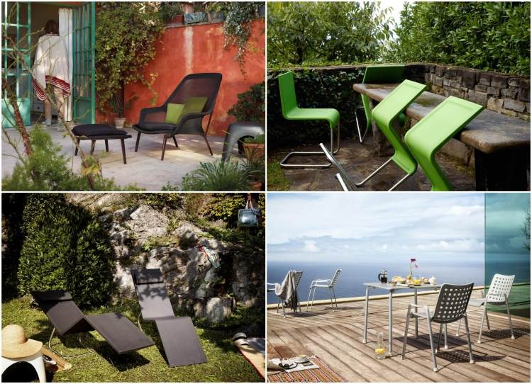 terasa dizajnového záhradného nábytku