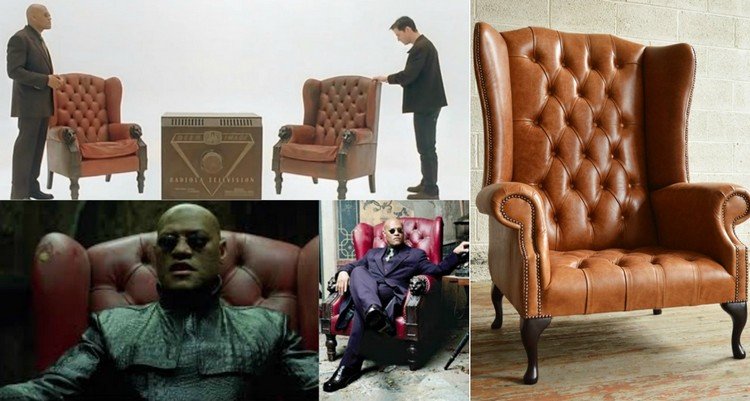 Kreslo Chesterfield in dizajnová klasika-nábytok-sedenie-chesterfield-kreslo-hnedá-matricová-fólia