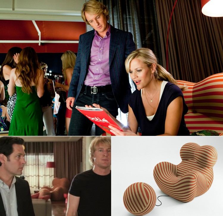 UP5 od Gaetano Pesce v design klasický-nábytok-up5-kreslo-osmanské pruhy-oranžový-film
