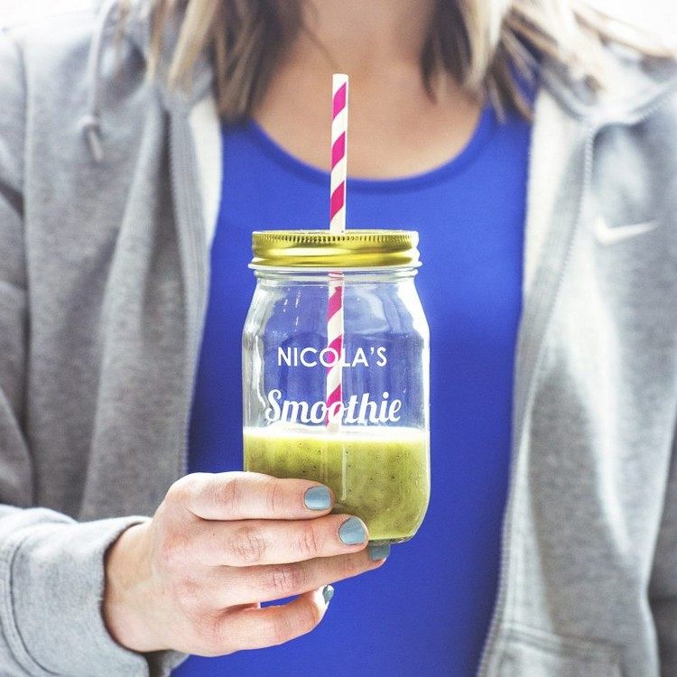 Smoothie poháre na leptané nápady pre nápisy