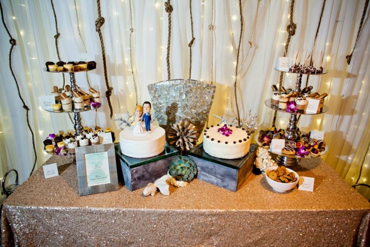 Bufet so sladkosťami na svadbu Nápady na usporiadanie cukríkov na svadobný bufet