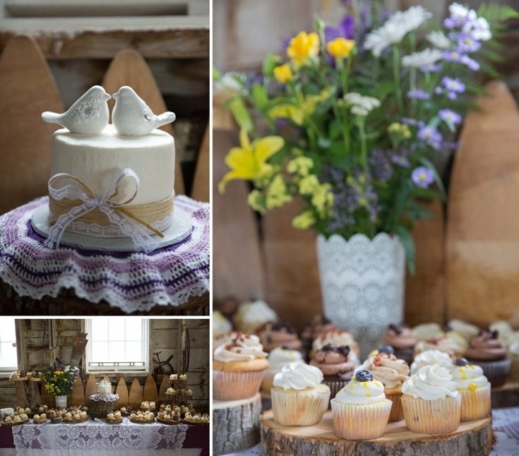 Plánovanie svadby vo vintage štýle - košíčky na stole Navrhnite si svoj vlastný svadobný dezertový bufetový bar