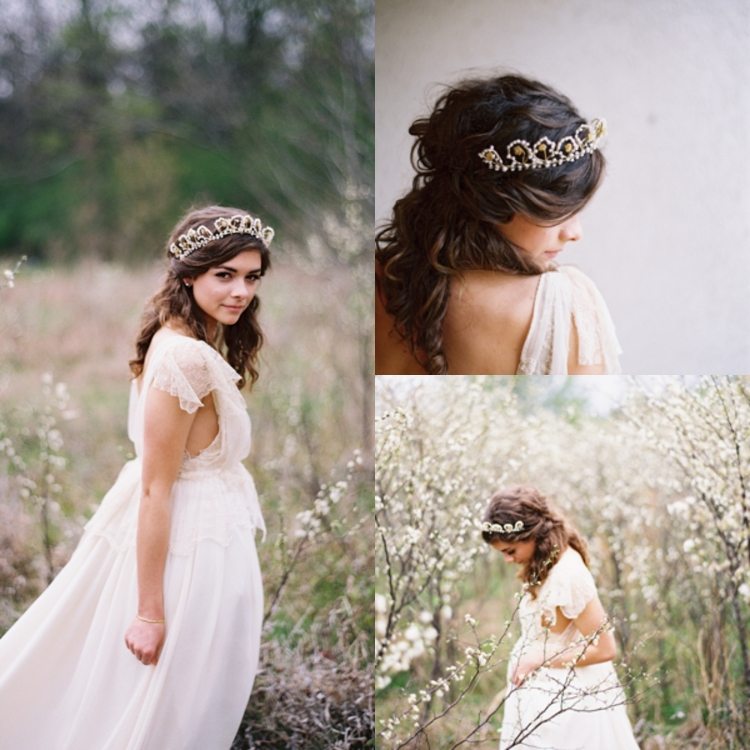 pootvorený svadobný účes s čelenkou-stredne dlhé vlasy svadobný účes-diadém-toskánsko-svadba-polootvorené vlasy