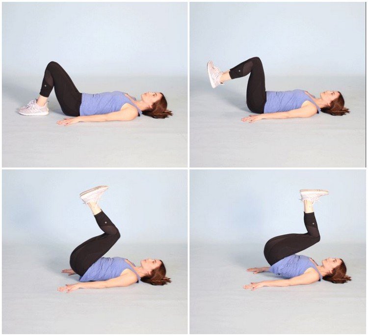 Cviky na plochý žalúdok pre ženy Reverzné krízy