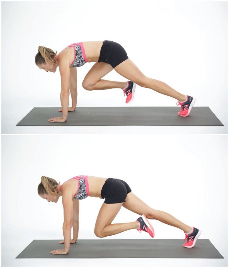 Brušný vypnutý cvik Horolezec