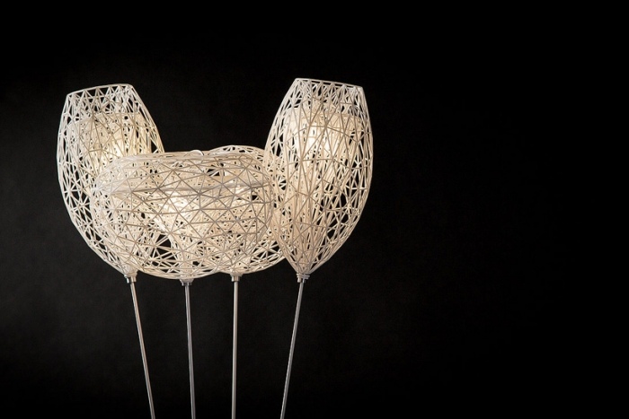 3D tlačené svetlá s tienidlami