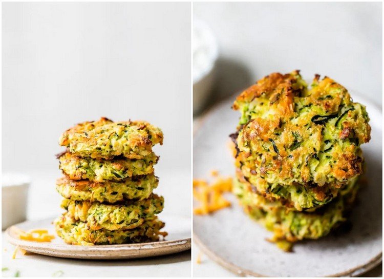 Naskladané cuketové placky podľa receptu z rúry