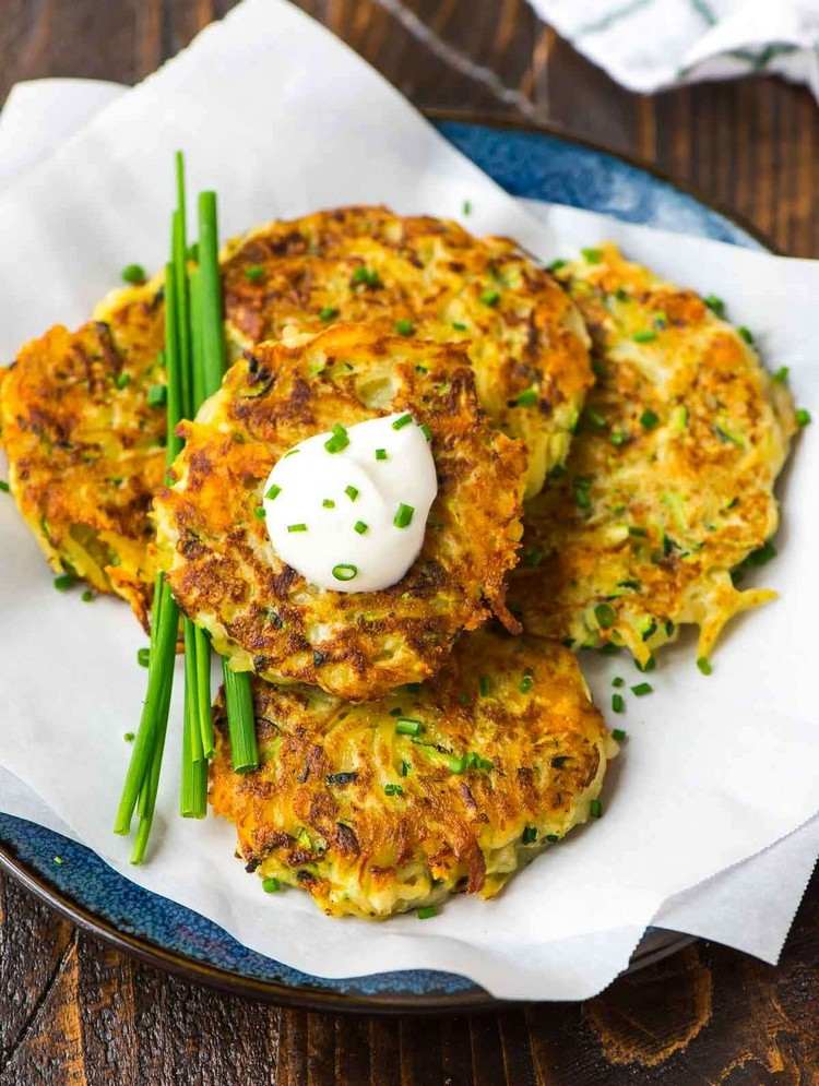 Cuketové zemiakové placky, takže budú chrumkavé