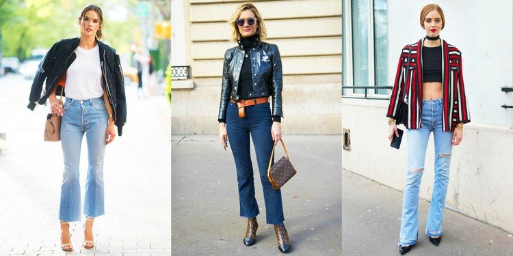 Džínsy Bootcut, dámske trendy 2021, možnosti a tipy pre styling