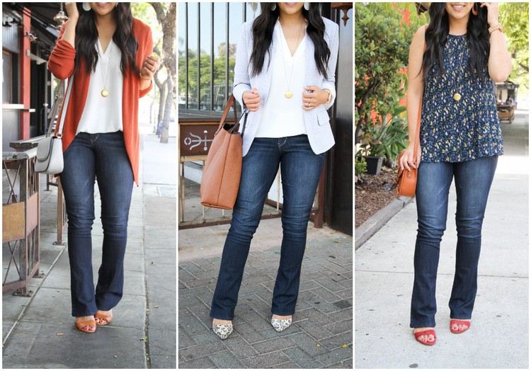 bootcut jeans tri štýlové varianty