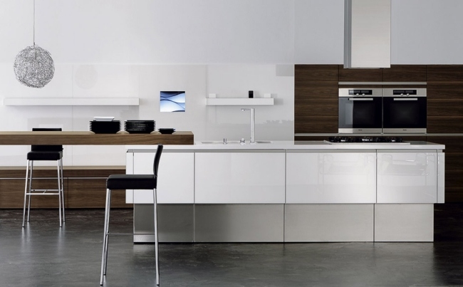 kuchynský ostrov biely moderné dizajnérske kuchyne neos racionálne kuchynský ostrov biely moderné dizajnérske kuchyne neos od racionálneho