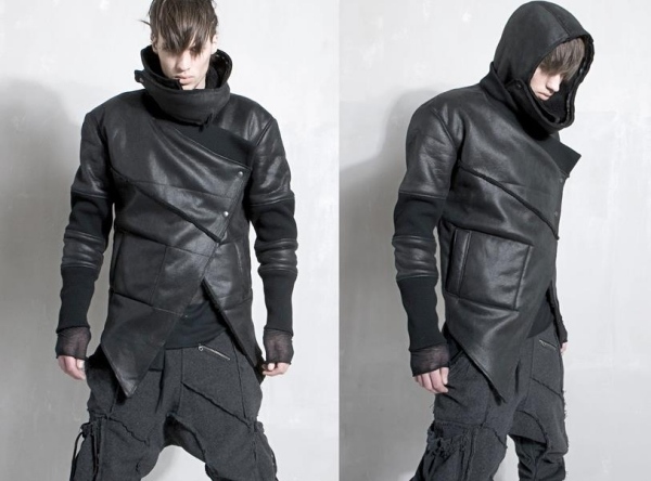 pánska kožená bunda designer fashion demobaza aw12 pánska kožená bunda demobaza aw12