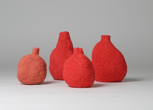 deco váza else michal fargo kreatívna červená