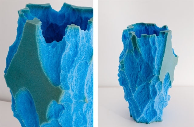 dekoratívna váza nie je tradičná, ale trochu autentická