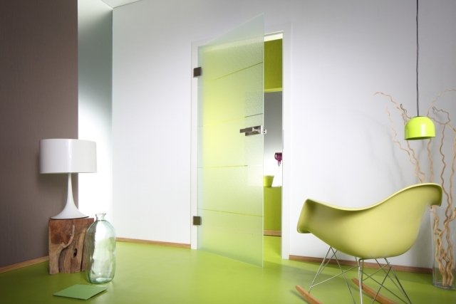 Dizajnové sklenené dvere artist lars contzen glas troesch milchglas