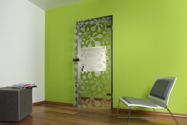 dizajn sklenené dvere kvety sieťotlač lars contzen