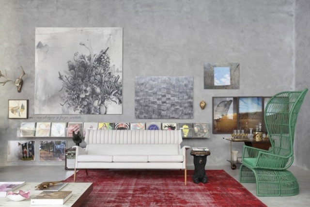 Nápady na zariadenie-nápady na byty kombinujú farby