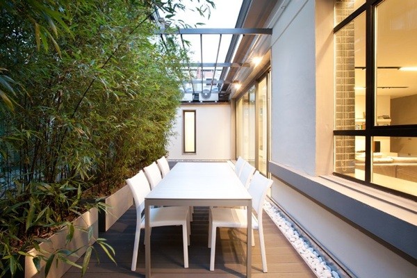 moderná jedáleň - vonkajšia