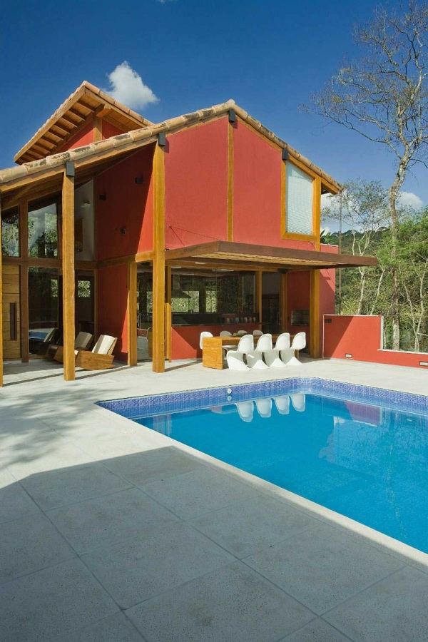 moderný bazén do jedálne