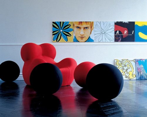 Nábytok B & amp; B Italia kreslo gulička osmanské Nábytok-by-B & B-Italia-kreslo-gulička-osmanská