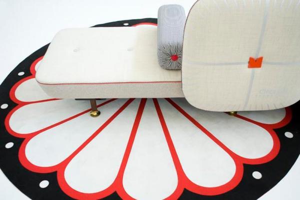 ležadlá biele vankúše ležadlo Kolekcia Moroso biele vankúše