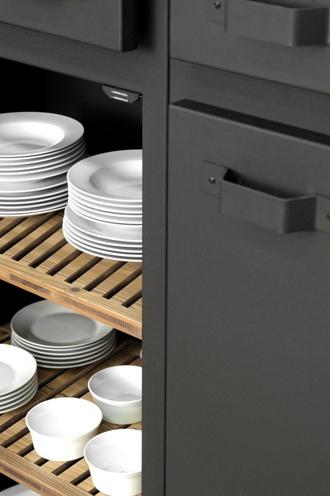 kuchynský dizajn mina minacciolo čierny nerez kuchynská mina minacciolo čierna nerez