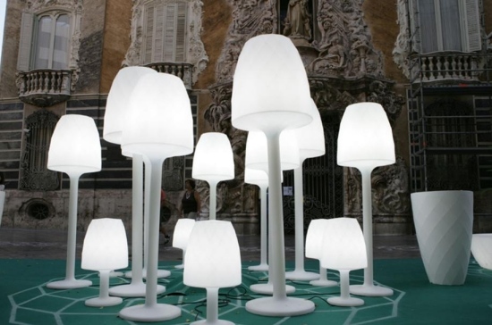 moderné svetlá led žiariace vázy lampara