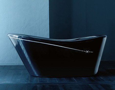 čierna oválna vaňa s kamienkami čierna oválna vaňa nina tresse