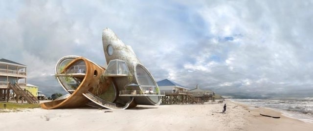 výstava futuristickej architektúry gonzales utopický svet ostrov dauphin