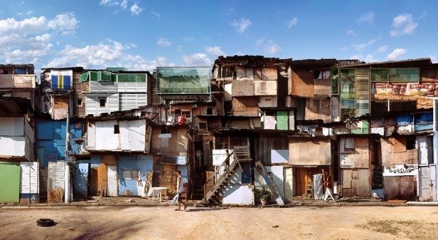 Architektúra konceptuálnych diel projektuje fotografiu digitálne manipulovanú dionisio-gonzalez