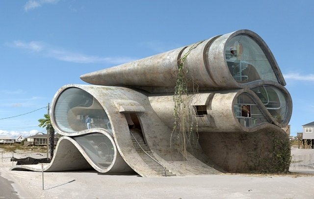 futuristická životná štruktúra-dionisio gonzalez koncepčná práca