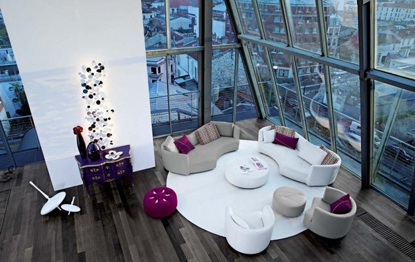 Moderný dizajn nábytku Roche Bobois