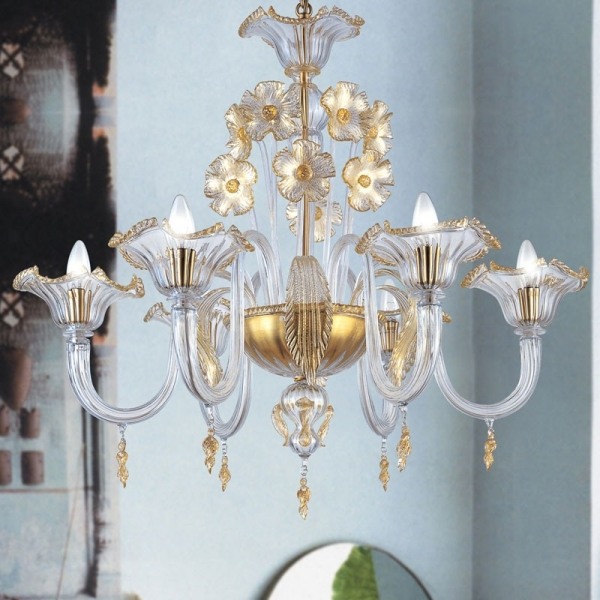 dekorácia kvetov so skleneným leskom