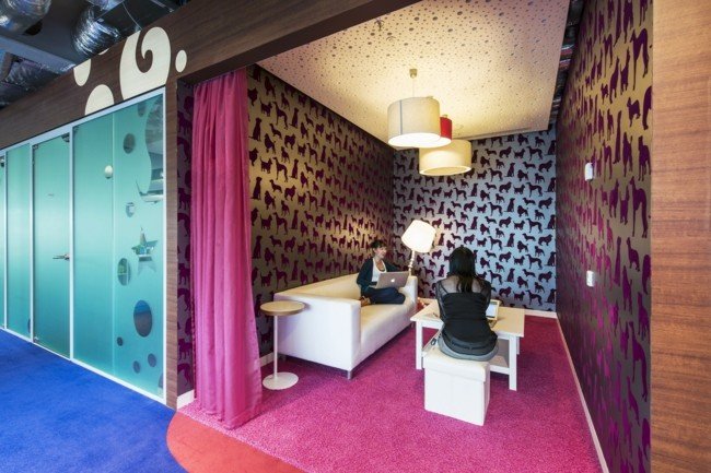 Nápad na dizajn interiéru kancelárie Google