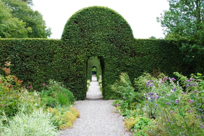 záhradný dizajn živá brána prírodný dizajn francúzsky