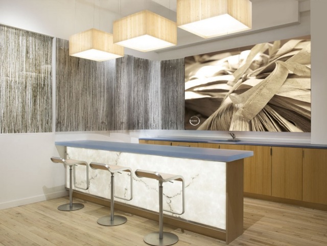 stenové panely deco nápady kuchynská béžová 3form variabilné ekoreziny nástenné panely nápady na dekoráciu 3form variabilné ekologické živice