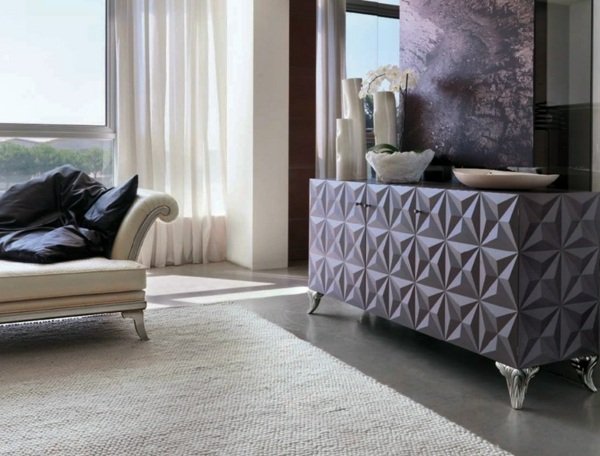 Nástenná klasická obývacia izba zariadená béžovou sedačkou